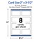 Avery Printable Rectangle Business Cards with Sure Feed Technology, Pre-Printed Colorful Design, Matte White, 2" x 3.5", Laser & Inkjet Compatible, 80 Total